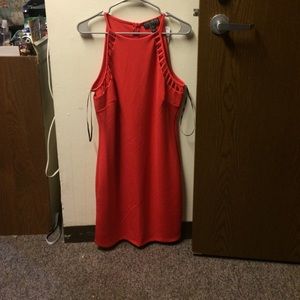 Sexy coral dress
