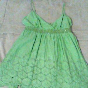 Summer green woman's top