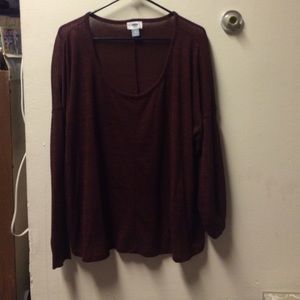 Deep red/purple sweater very thin