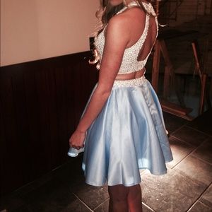 Blush prom dress