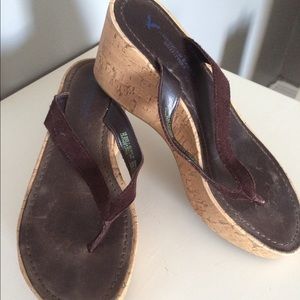 American Eagle Wedge Sandals. Size 7