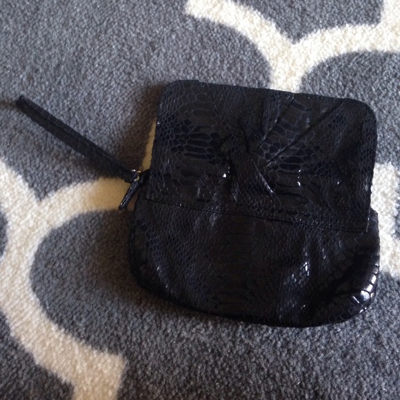 Urban Outfitters Bags - Black snakeskin clutch Urban Outfitters Bags - Black snakeskin clutch