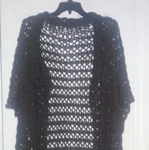Crochet long Sweater Vest plus size 2x-3x