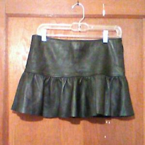 Leather skirt