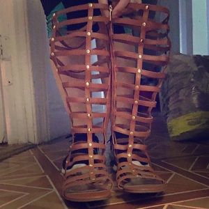 Gladiator sandals.
