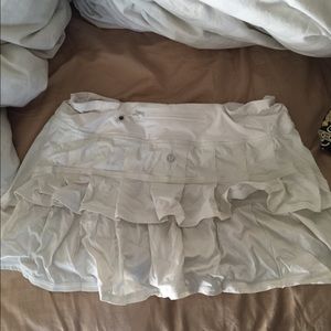White Lululemon skirt