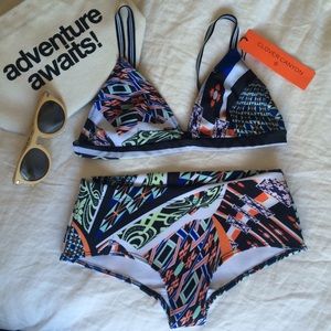 Clover Canyon triangle bikini set, NWT