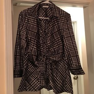 Button down with tie front