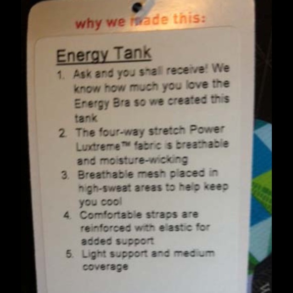 Lululemon Energy tank in blue moon. Size 2/4. - Picture 4 of 4