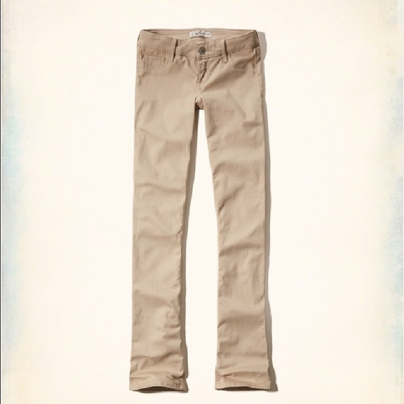 2 Hollister Boot Jeans Khaki color