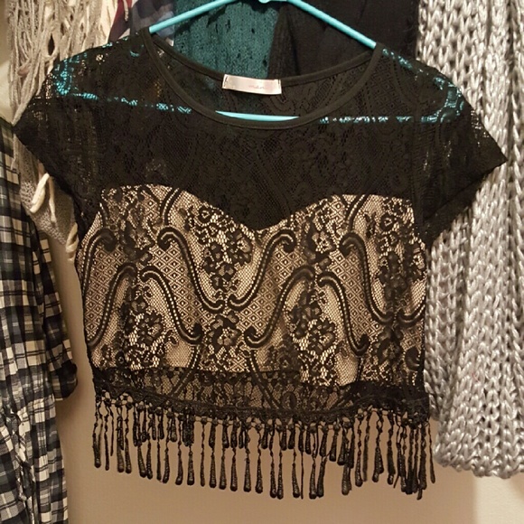 Lace crop top