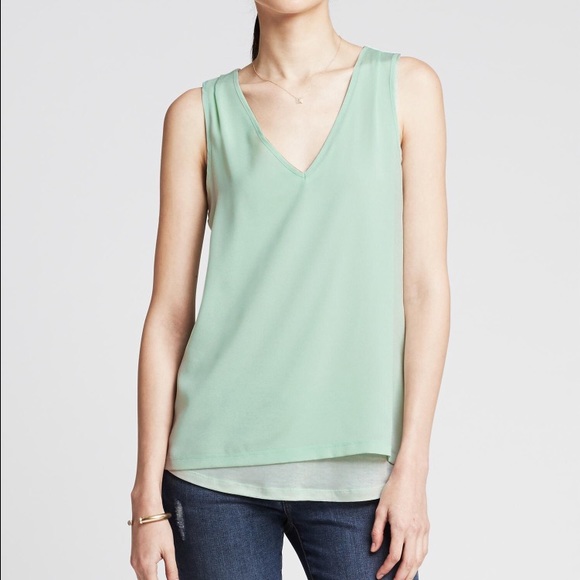 Banana republic layered racer back tank.