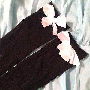 Alice In Wonderland footed thigh highs