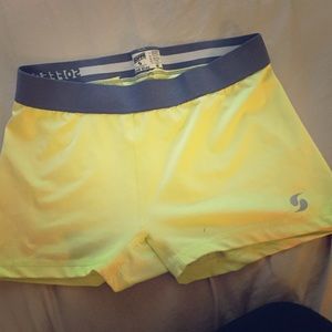 Spandex athletic compression shorts