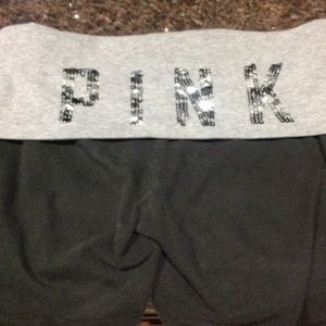 Pink yoga capris