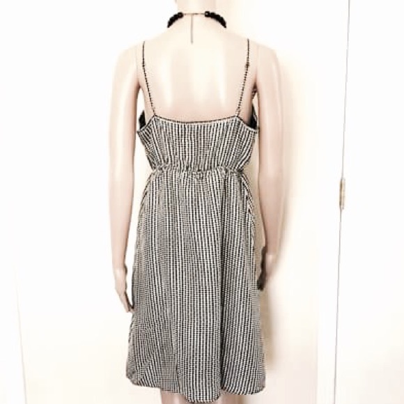 Check Ruffle-Neck Day Dress - Picture 4 of 4