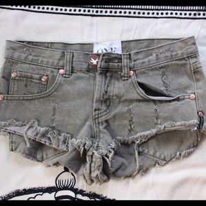 One Teaspoon Denim Shorts