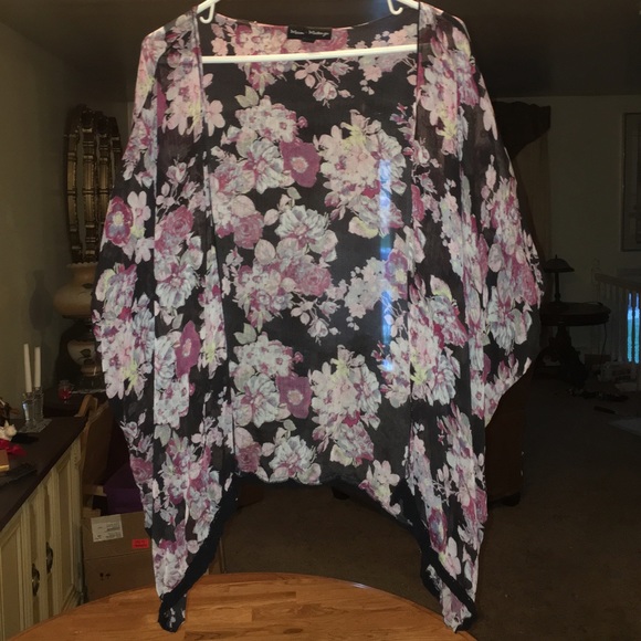Flower Print Kimono