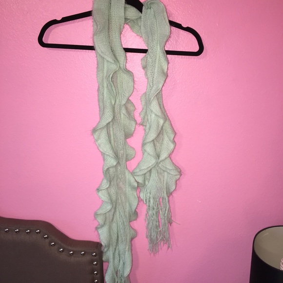 Scarf, mint green long