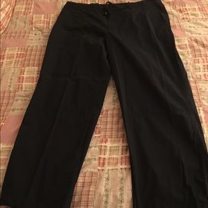 Lauren Black 100% cotton drawstring black pants