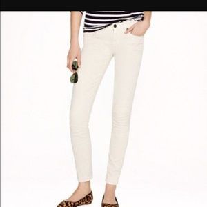 J. Crew cream toothpick jeans sz 28