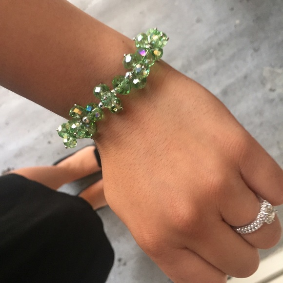 Green Beaded Bracelet