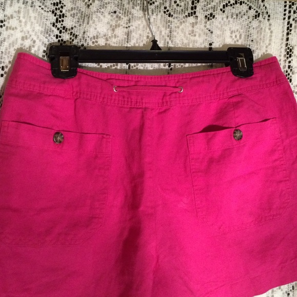 Bundle Hot pink linen blend shorts - Picture 3 of 4