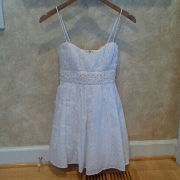 White spaghetti strap dress