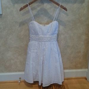 White spaghetti strap dress