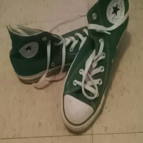 Converse Shoes - Green High top chuck taylor's