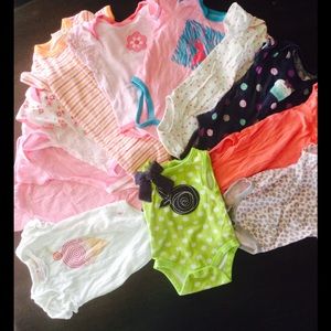 Baby Girl Bundle. 13 Onsies.