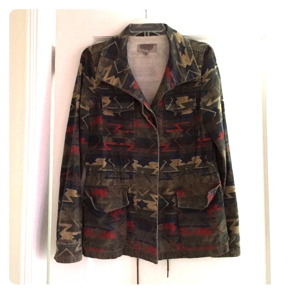 Ecote Ikat Cargo Jacket