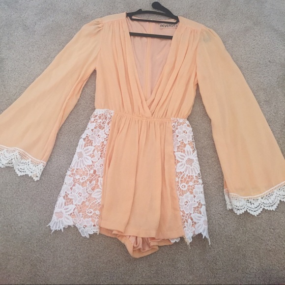 BRAND NEW SZ S- low cut romper!