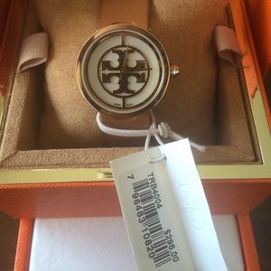 REVA WATCH, LUGGAGE LEATHER/GOLD-TONE, 28 MM