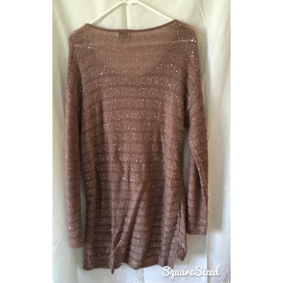 Brown Knit and sequined sweater - Picture 2 of 2