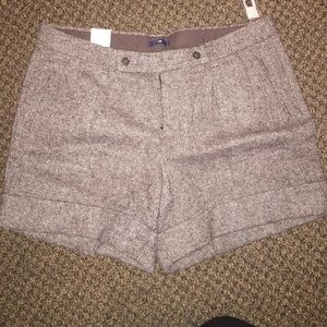 Wool blend lined shorts
