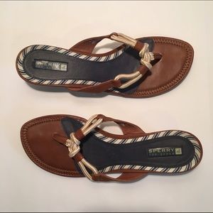 SPERRY Top-Sider Nautical Kitten Heel Sandal
