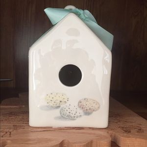 New Rae Dunn speckled egg birdhouse