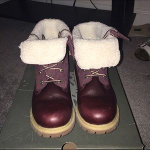 Maroon Timberlands