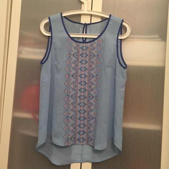 Powder blue blouse