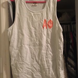 Medium light blue Alpha Phi tank top