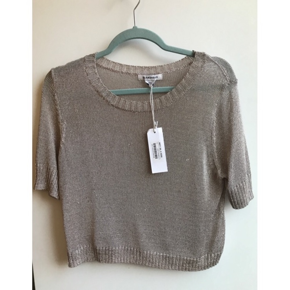 Nasty Gal metallic top