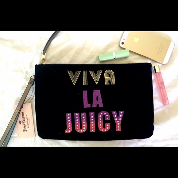 ✨FLASH SALE✨ NWT Juicy Couture Black Velvet Clutch