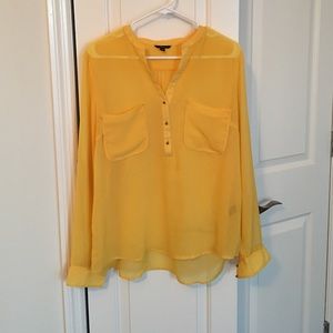 Milano Yellow Sheer Blouse