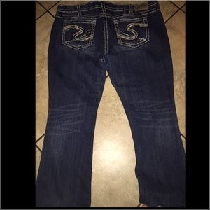 Silver plus size jeans
