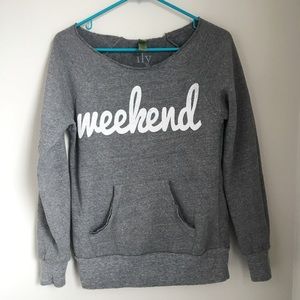 ILY Couture Weekend Graphic Sweatshirt