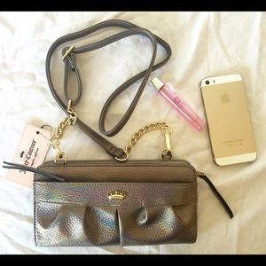 NWT Juicy Couture Silver Iridescent Bag