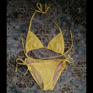 Victoria's Secret yellow bikini XS