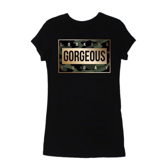 ultrachicfashion.com Tops - "Looking Gorgeous Today" T Shirt ultrachicfashion.com Tops - "Looking Gorgeous Today" T Shirt