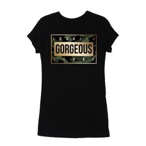 ultrachicfashion.com Tops - "Looking Gorgeous Today" T Shirt ultrachicfashion.com Tops - "Looking Gorgeous Today" T Shirt